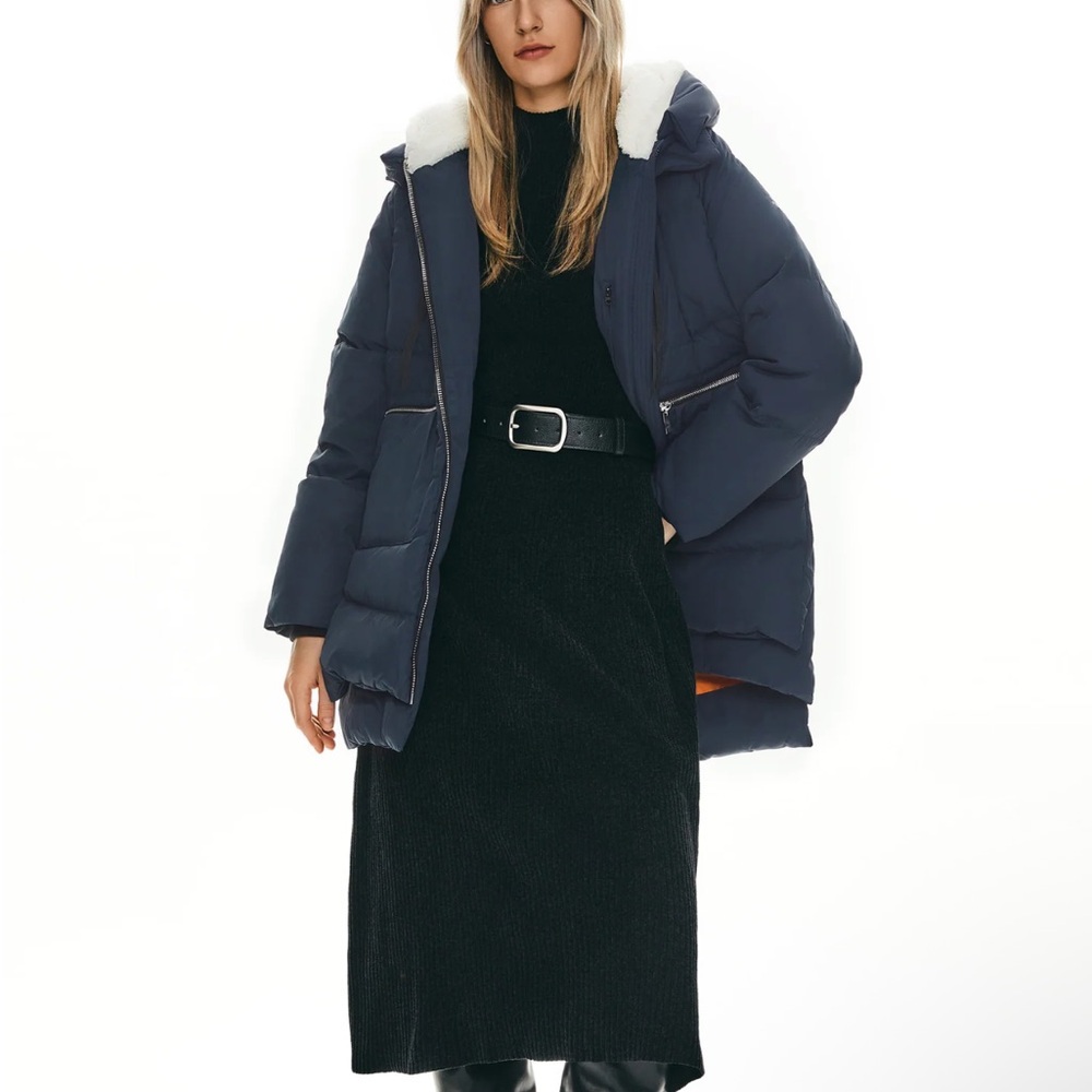 Orolay Women's Navy Puffer Jacket